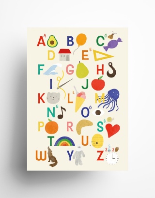 Plakat Alfabet A3