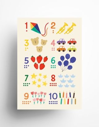 Plakat Cyfry A4