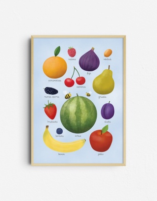 Plakat Owoce