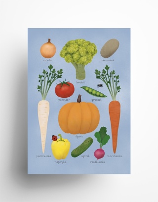 Plakat Warzywa A3