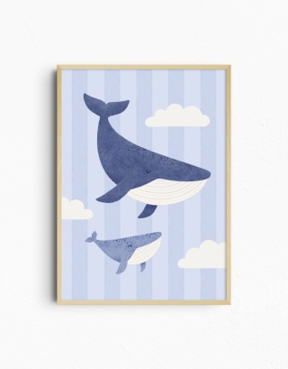 Plakat Wieloryby