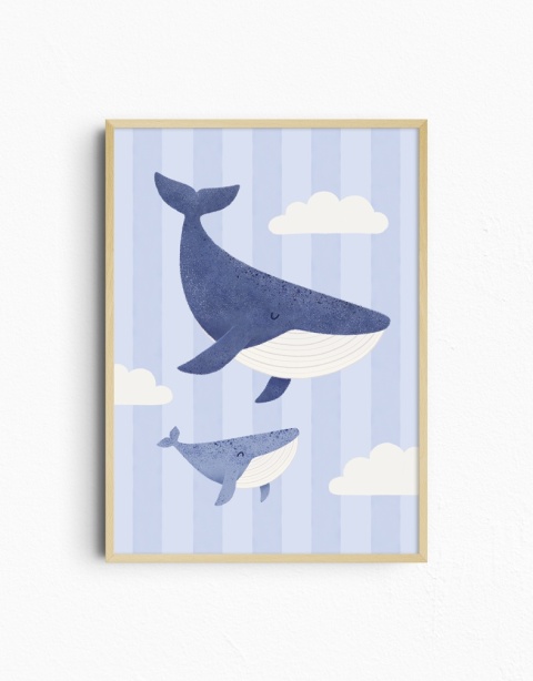 Plakat Wieloryby